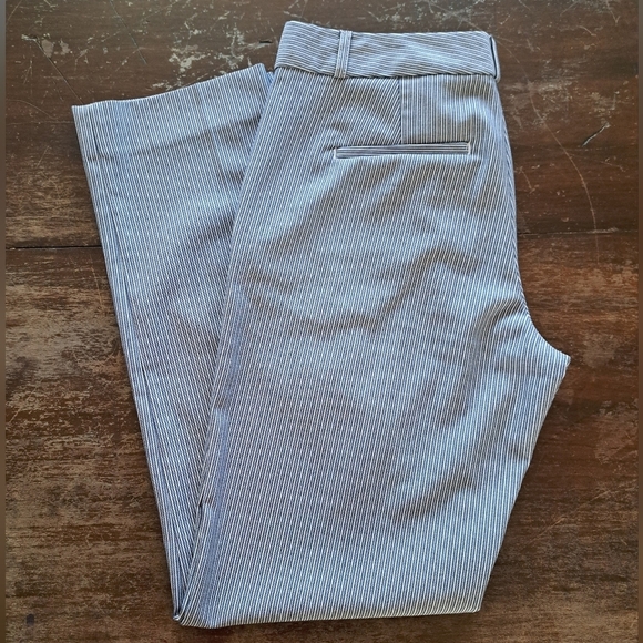 Banana Republic Striped Ryan Slim Straight Dress Pants Women's Size 6 - Picture 11 of 12